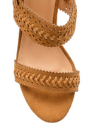 Women's Suede Heeled Sandals | Derimod Women's Suede Heeled Sandals | Derimod