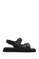 Women's Black Strappy Leather Sandals | Derimod Women's Black Strappy Leather Sandals | Derimod