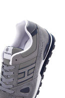 Hammer Jack Men's Gray Leather Sneaker | Derimod Hammer Jack Men's Gray Leather Sneaker | Derimod