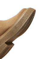 Women's Tan Suede Leather Chelsea Boots | Derimod Women's Tan Suede Leather Chelsea Boots | Derimod