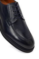 Men's Navy Blue Lace-up Leather Casual Shoes | Derimod Men's Navy Blue Lace-up Leather Casual Shoes | Derimod