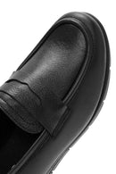 Kadın Siyah Dolgu Topuklu Deri Comfort Loafer | Derimod Kadın Siyah Dolgu Topuklu Deri Comfort Loafer | Derimod