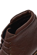 Men's Brown Lace-up Leather Boot | Derimod Men's Brown Lace-up Leather Boot | Derimod