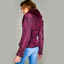 Isabella Women's Leather Jacket | Derimod Isabella Women's Leather Jacket | Derimod