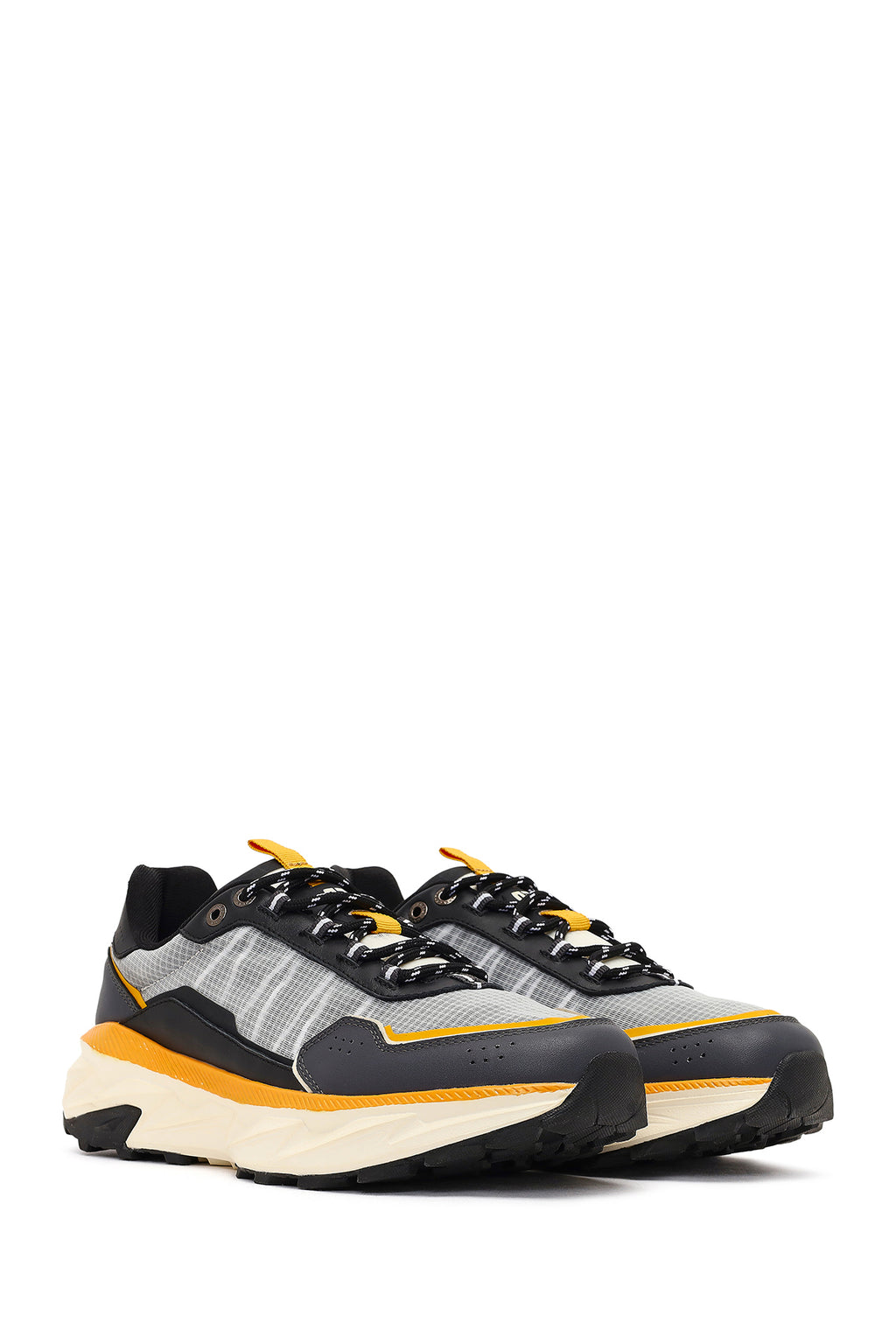 Derimod Studio Erkek Siyah Bağcıklı Kalın Tabanlı Sneaker