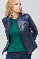 Lucky Women's Leather Jacket | Derimod Lucky Women's Leather Jacket | Derimod