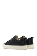 Men's Black Lace-up Leather Sneaker | Derimod Men's Black Lace-up Leather Sneaker | Derimod