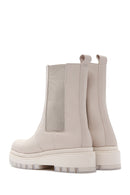 Women's Beige Thick Soled Chelsea Boots | Derimod Women's Beige Thick Soled Chelsea Boots | Derimod