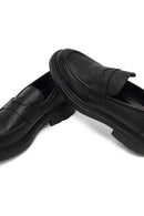 Erkek Siyah Kalın Tabanlı Deri Loafer | Derimod Erkek Siyah Kalın Tabanlı Deri Loafer | Derimod