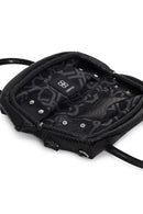 Woman Black Long Strap Snake Print Shoulder Bag | Derimod Woman Black Long Strap Snake Print Shoulder Bag | Derimod