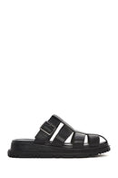 Women's Black Thick Sole Leather Slippers
| Derimod
Women's Black Thick Sole Leather Slippers
| Derimod