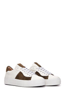 Kadın Bej Deri Sneaker | Derimod Kadın Bej Deri Sneaker | Derimod