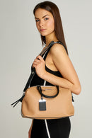 Taupe Women's Shoulder Bag | Derimod Taupe Women's Shoulder Bag | Derimod