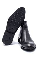 Men's Leather Buckle Detailed Casual Boots | Derimod Men's Leather Buckle Detailed Casual Boots | Derimod
