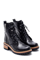 Women's Leather Zippered Boots | Derimod Women's Leather Zippered Boots | Derimod