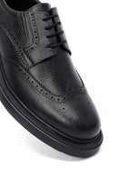Men's Black Lace-Up Thick-Soled Leather Casual Shoe | Derimod Men's Black Lace-Up Thick-Soled Leather Casual Shoe | Derimod