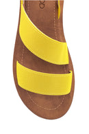 Women's Yellow Casual Flat Sandals | Derimod Women's Yellow Casual Flat Sandals | Derimod