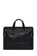 Male Black Long Strap Leather Briefcase | Derimod Male Black Long Strap Leather Briefcase | Derimod