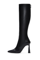 Women's Black Leather Heeled Boots | Derimod Women's Black Leather Heeled Boots | Derimod