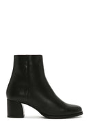 Women's Black Zippered Heeled Boots | Derimod Women's Black Zippered Heeled Boots | Derimod