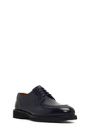 Men's Navy Blue Lace-up Leather Casual Shoes | Derimod Men's Navy Blue Lace-up Leather Casual Shoes | Derimod