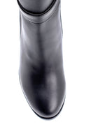 Women's Crocodile Detailed Heeled Boots | Derimod Women's Crocodile Detailed Heeled Boots | Derimod