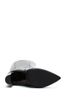Women's Black Leather Heeled Boots | Derimod Women's Black Leather Heeled Boots | Derimod