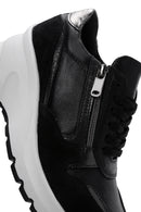 Kadın Siyah Deri Kalın Tabanlı Sneaker | Derimod Kadın Siyah Deri Kalın Tabanlı Sneaker | Derimod