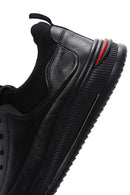 Erkek Siyah Deri Sneaker | Derimod Erkek Siyah Deri Sneaker | Derimod
