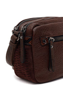 Woman Brown Crossbody Bag with Long Strap | Derimod Woman Brown Crossbody Bag with Long Strap | Derimod