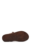 Women's Tan Leather Comfort Sandals | Derimod Women's Tan Leather Comfort Sandals | Derimod