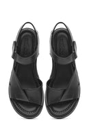 Women's Black Strappy Leather Sandals | Derimod Women's Black Strappy Leather Sandals | Derimod