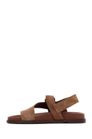 Women's Mink Suede Leather Flip Flop Sandals | Derimod Women's Mink Suede Leather Flip Flop Sandals | Derimod