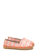 Women's Orange Wicker Sole Colorful Espadrille | Derimod Women's Orange Wicker Sole Colorful Espadrille | Derimod
