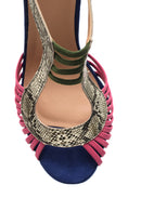 Women's Suede Colored Heeled Shoes | Derimod Women's Suede Colored Heeled Shoes | Derimod