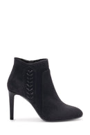 Women's Suede Heeled Boots | Derimod Women's Suede Heeled Boots | Derimod