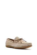 Men's Beige Suede Leather Casual Loafer | Derimod Men's Beige Suede Leather Casual Loafer | Derimod