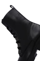 Women's Black Leather Zippered Boots | Derimod Women's Black Leather Zippered Boots | Derimod