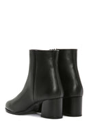 Women's Black Zippered Chunky Heel Boots | Derimod Women's Black Zippered Chunky Heel Boots | Derimod