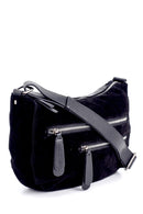Women's Suede Detailed Shoulder Bag | Derimod Women's Suede Detailed Shoulder Bag | Derimod