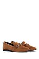 Women's Tan Suede Leather Loafer | Derimod Women's Tan Suede Leather Loafer | Derimod