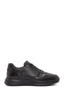 Men's Black Lace-Up Leather Casual Sneaker | Derimod Men's Black Lace-Up Leather Casual Sneaker | Derimod