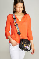 Black Fabric Women's Crossbody Bag | Derimod Black Fabric Women's Crossbody Bag | Derimod