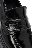 Kadın Siyah Rugan Deri Makosen Loafer | Derimod Kadın Siyah Rugan Deri Makosen Loafer | Derimod
