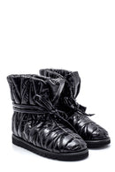 Women's Leather Shiny Puffy Boots | Derimod Women's Leather Shiny Puffy Boots | Derimod