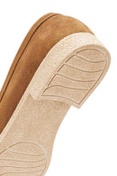 Women's Tan Suede Leather Loafer | Derimod Women's Tan Suede Leather Loafer | Derimod