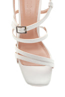 Women's White Heeled Sandals | Derimod Women's White Heeled Sandals | Derimod
