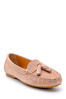 Kadın Süet Püskül Detaylı Loafer | Derimod Kadın Süet Püskül Detaylı Loafer | Derimod