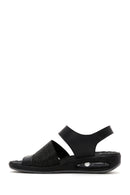 Kadın Siyah Comfort Sandalet | Derimod Kadın Siyah Comfort Sandalet | Derimod