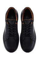 Erkek Siyah Deri Sneaker | Derimod Erkek Siyah Deri Sneaker | Derimod